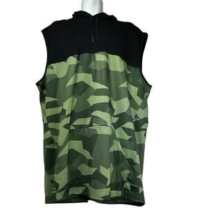 MSX By Michael Strahan Sleeveless Hoodie Sweater Camo Green Size 2XLT